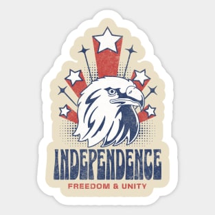 We are Free Independence day Design Sticker